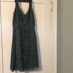 Ann Taylor Leaf Print Dress